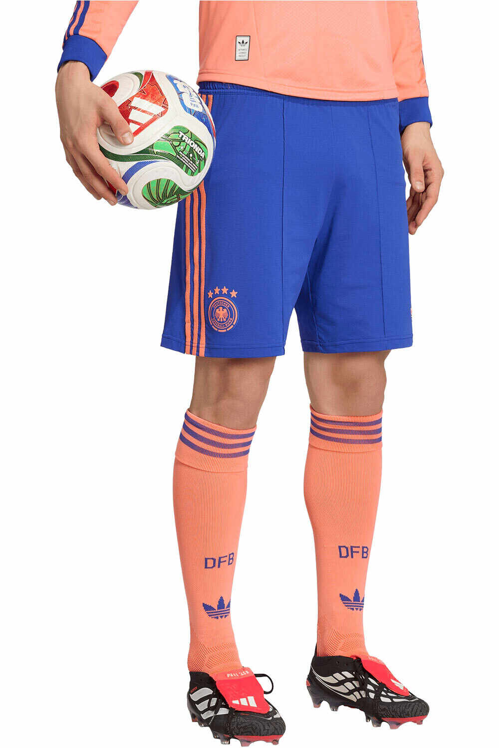 Alemania mundial 2026 segunda equipacion portero pantalones fútbol oficiales Azul (XL)