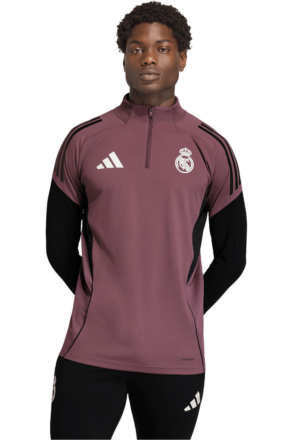 Real madrid 25/26 entrenamiento sudadera entrenamiento fútbol Morado (XL)