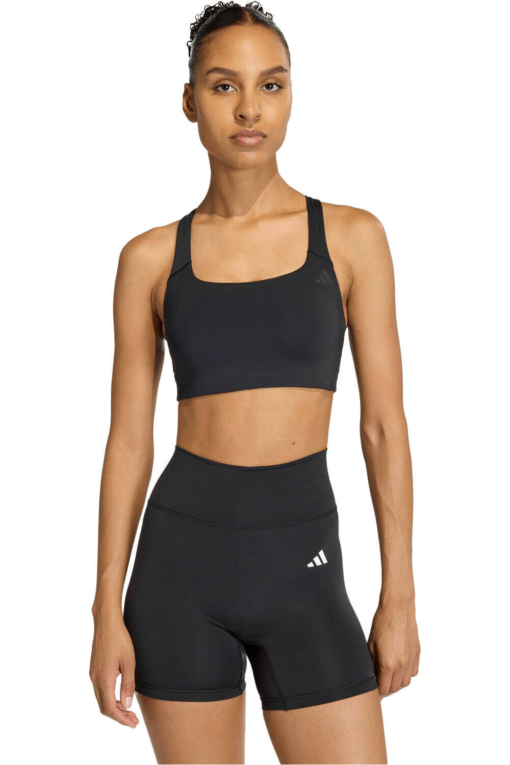 Sujetador de entrenamiento para impacto medio Optime Black Mujer