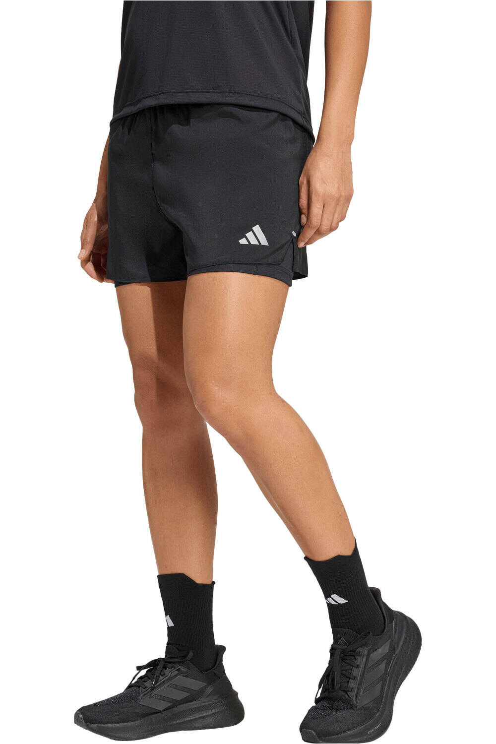 Adi365 running essentials 2in1 pantalón running mujer Negro (S)