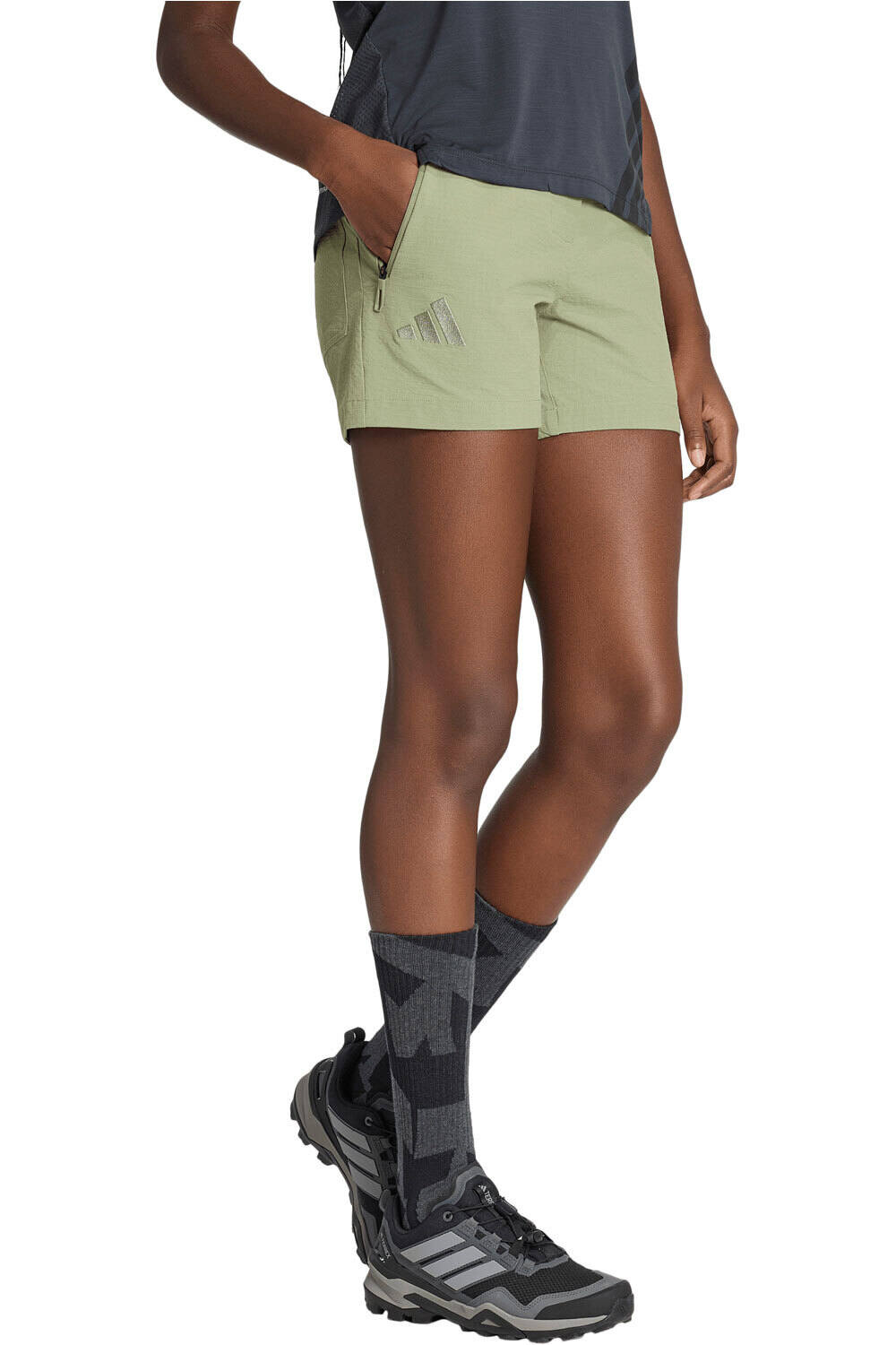 Terrex xperior clima365 mid pantalón corto montaña mujer Verde (40)