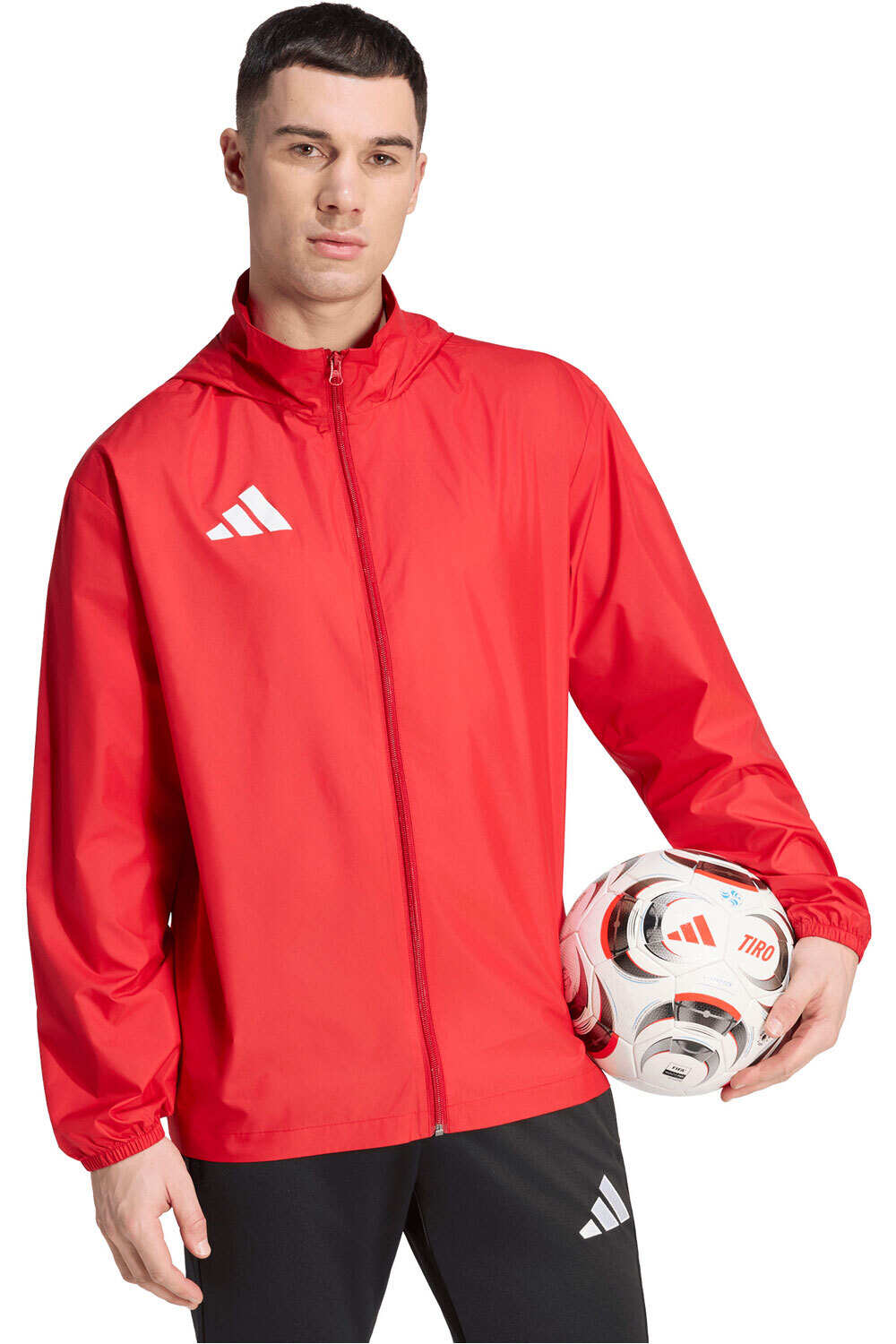 Entrada26 chubasqueros y chaquetones entrenamiento fútbol Rojo (XXL)