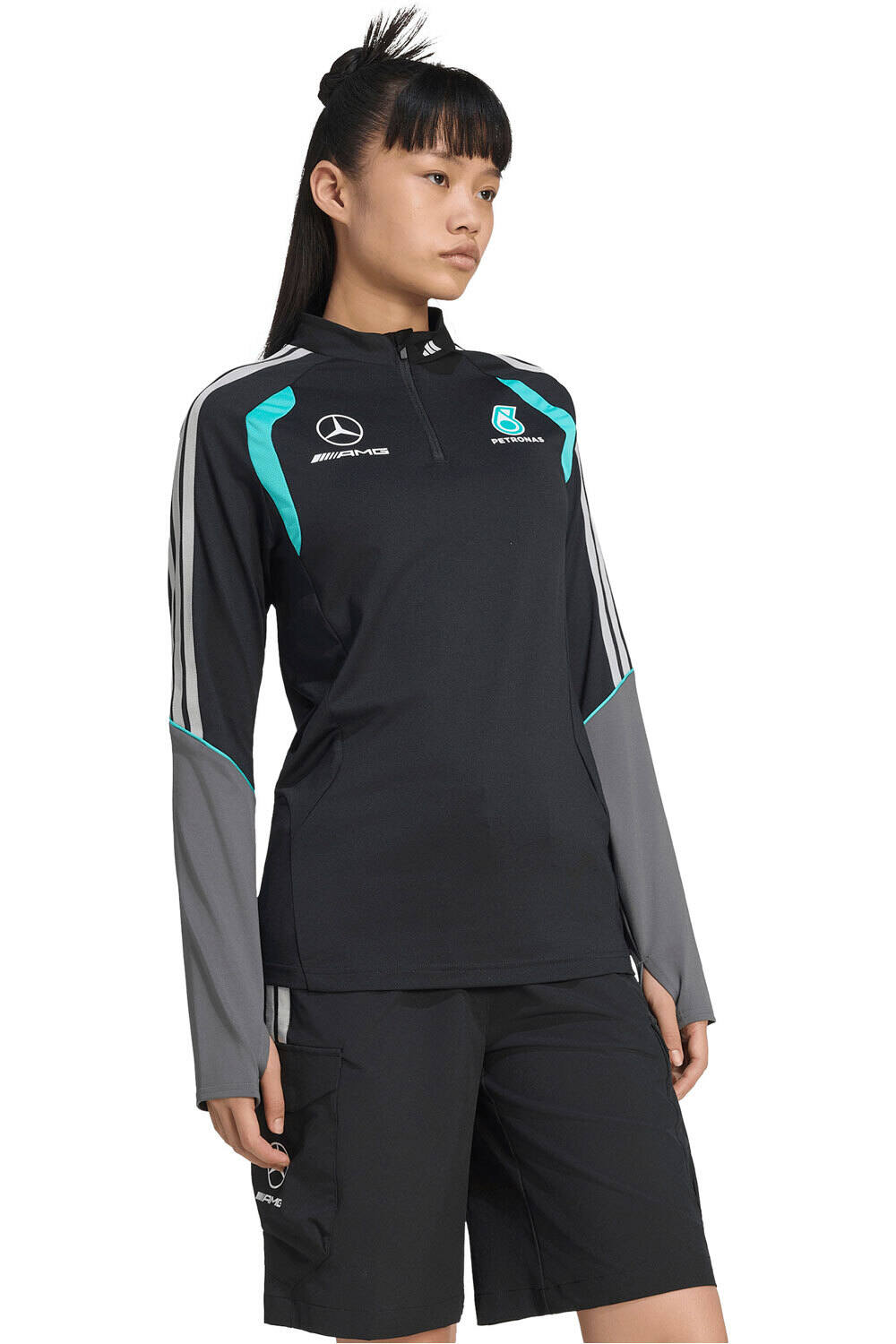 Mercedes-amg petronas f1 sudadera mujer Negro (S)