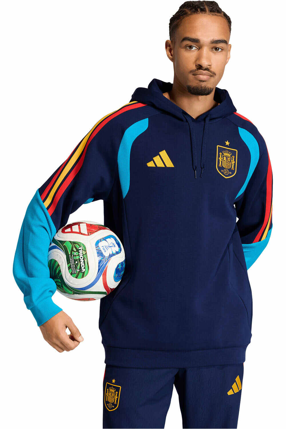 Espana mundial 2026 entrenamiento sudadera entrenamiento fútbol Azul (L)