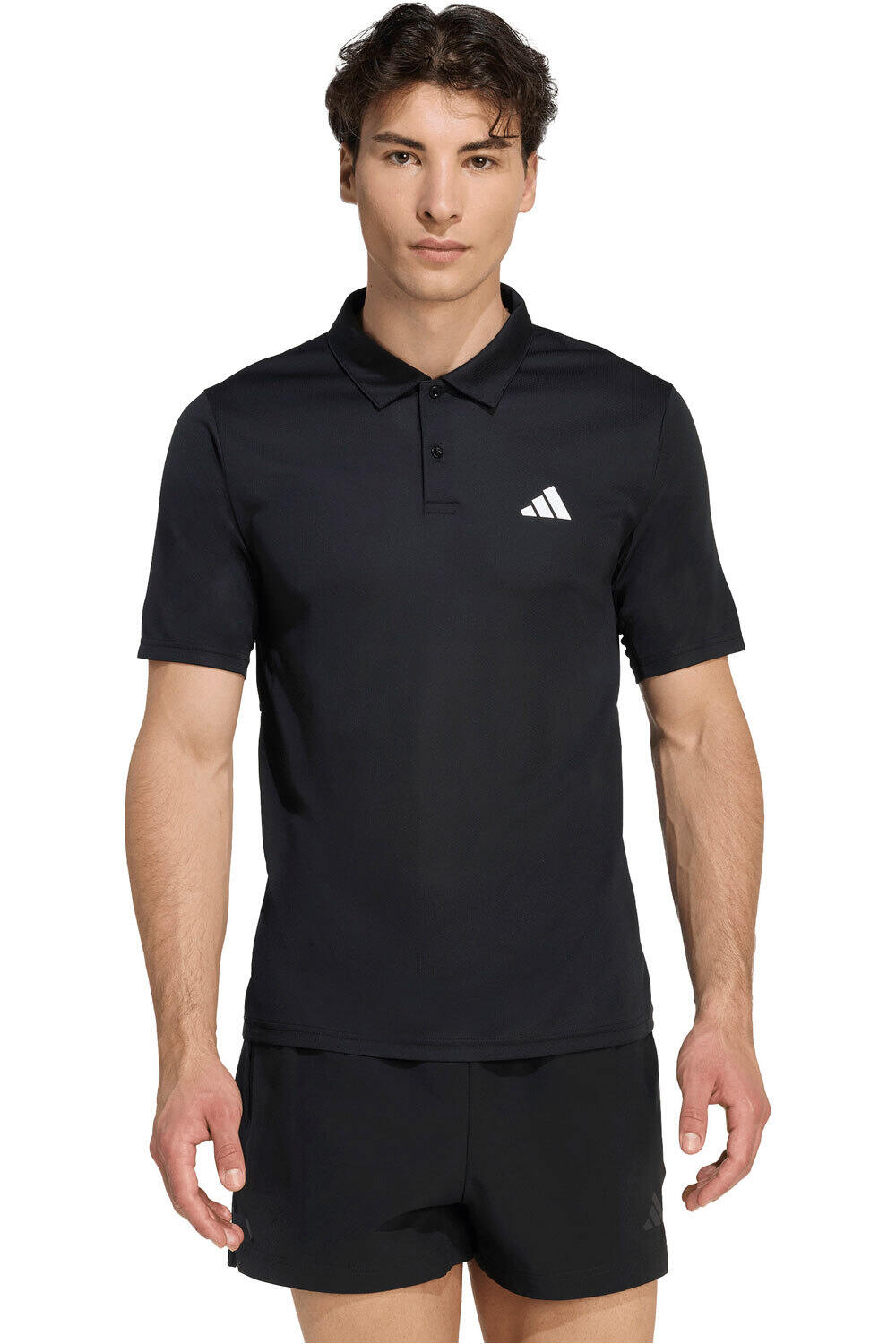 Workout essentials polo manga corta hombre Negro (XS)