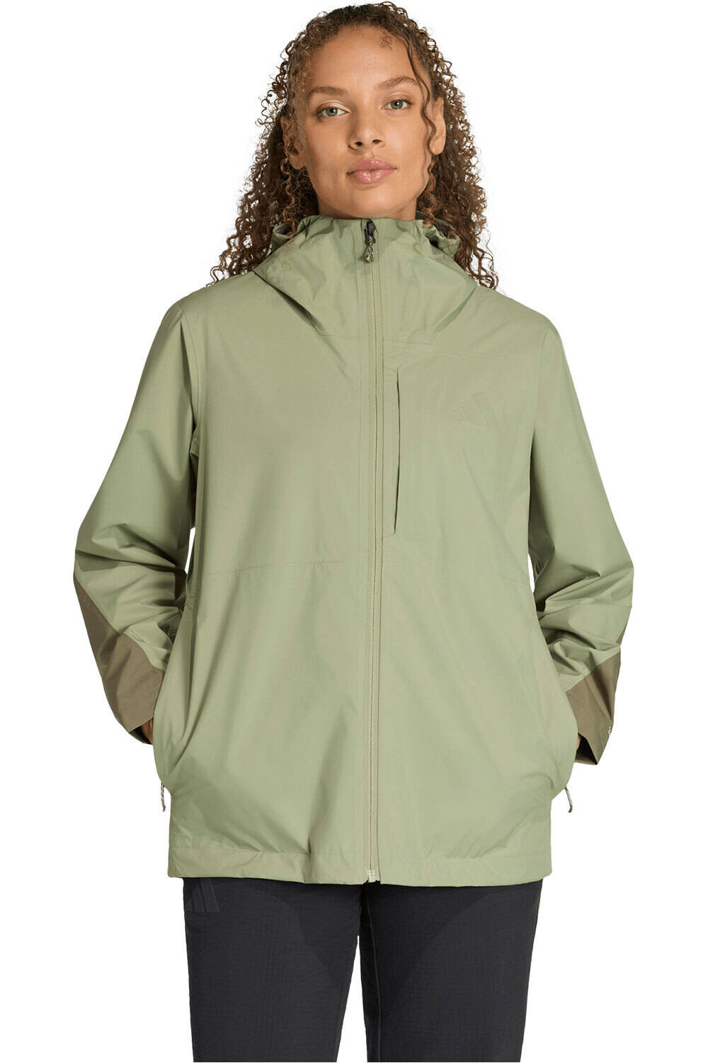 Terrex multi 25l climaproof chaqueta impermeable mujer Verde (XS)