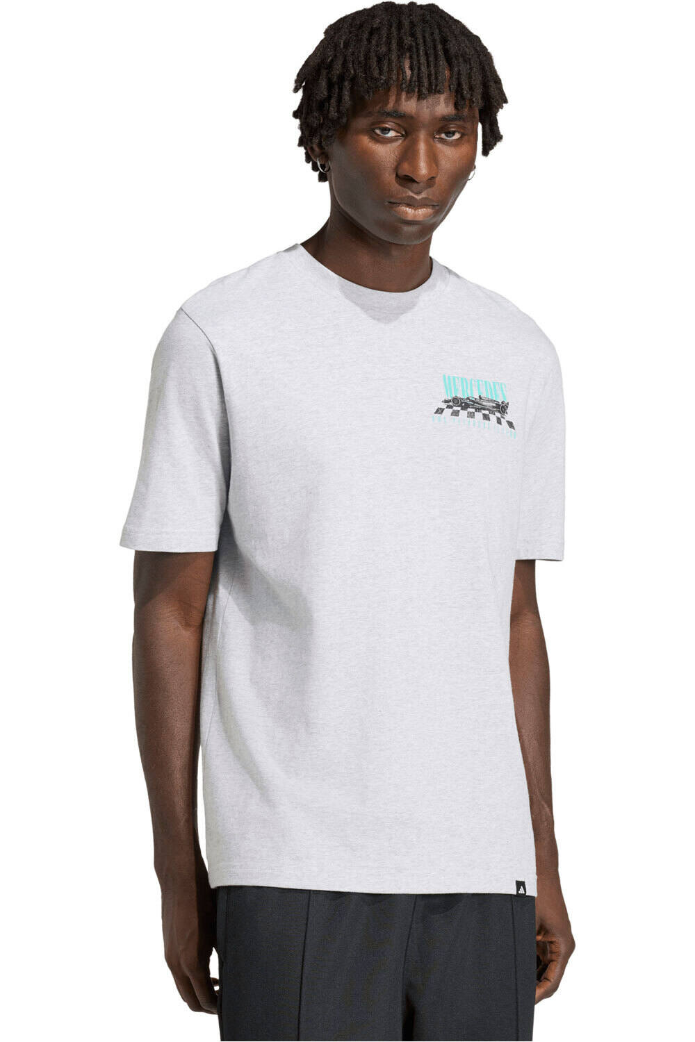 Mercedes - amg petronas formula 1 team graphic 01 camiseta manga corta hombre Gris (L)