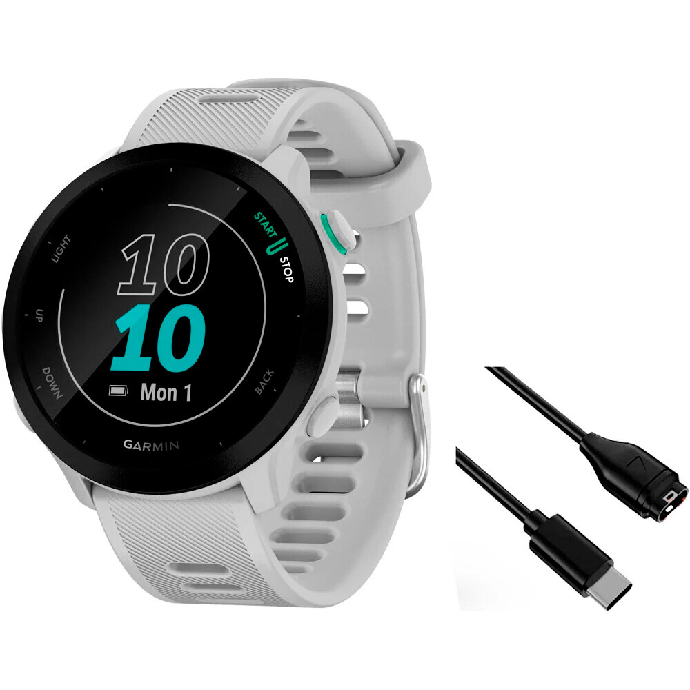 Forerunner 55 pulsómetros con gps Blanco (UNICA)