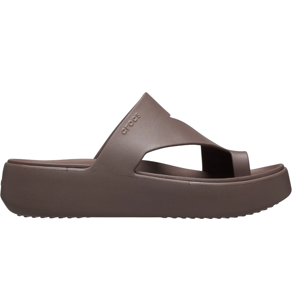 Getaway platform toe loop zueco mujer Marron (39-40)