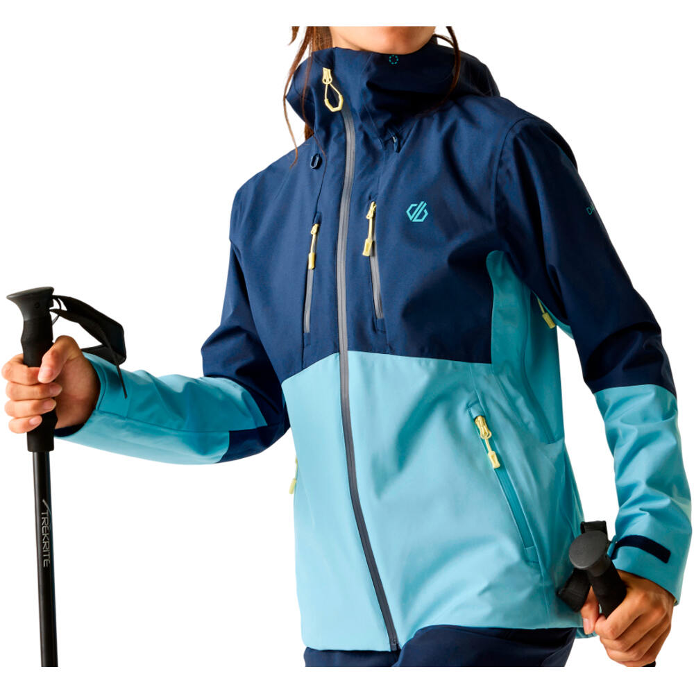 Diverging ii chaqueta impermeable mujer Marino (10)