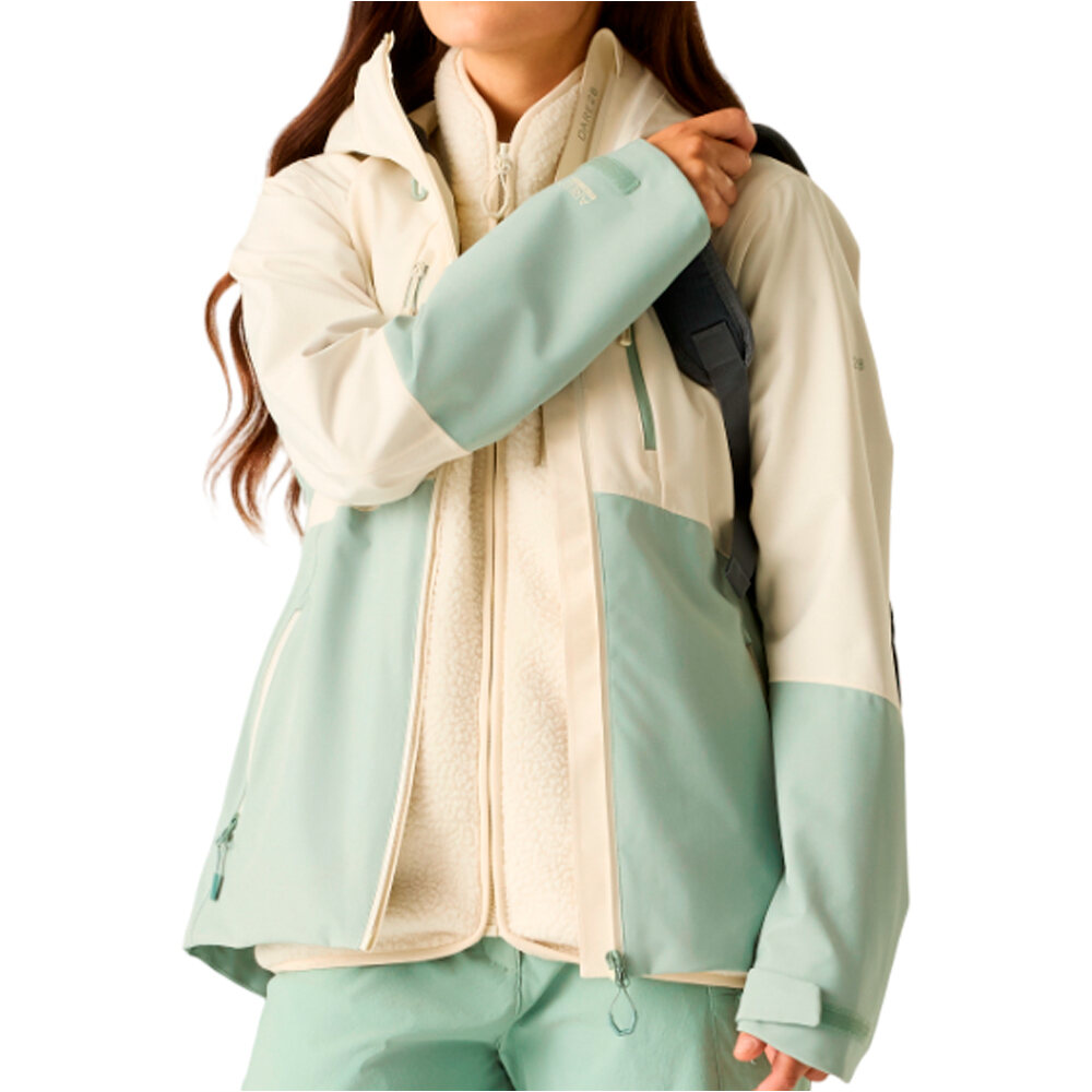 Diverging ii chaqueta impermeable mujer Beige (20)