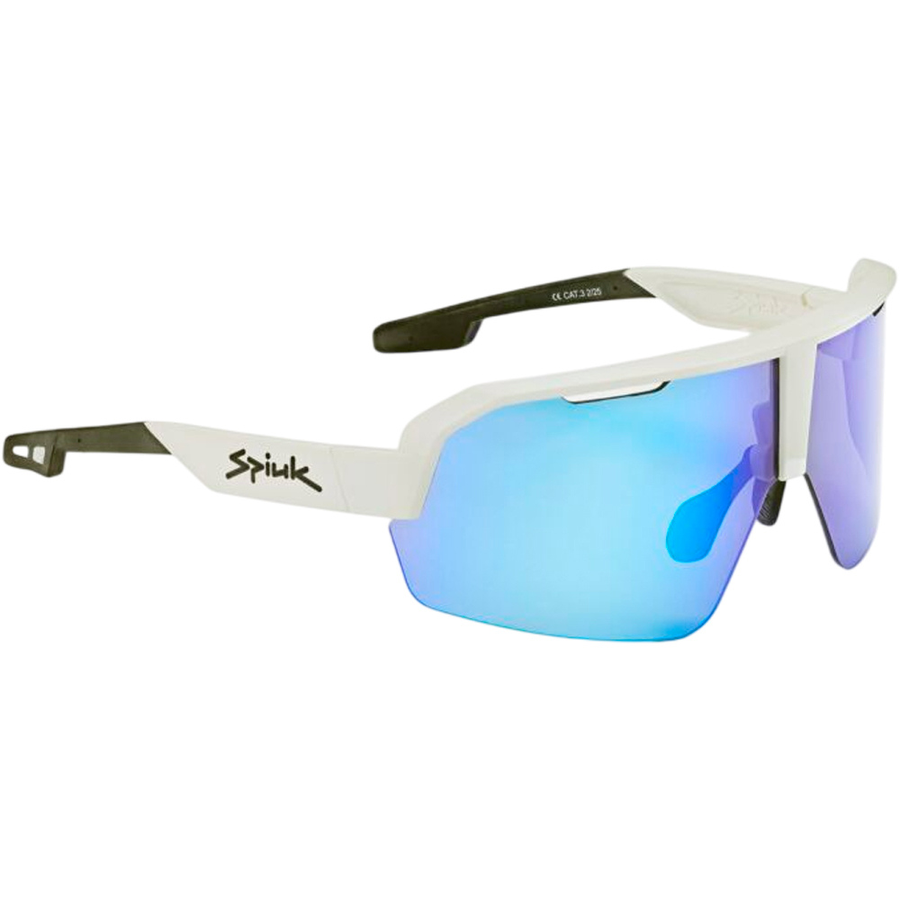 Spiuk dabbel blanco lente espejo azul gafas ciclismo