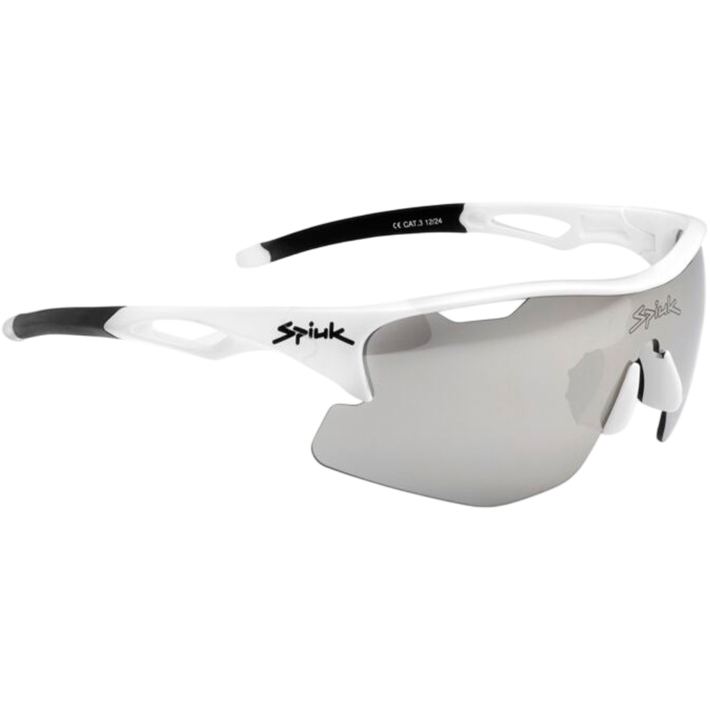 Spiuk jifter 3 blanco lente espejo plata gafas ciclismo