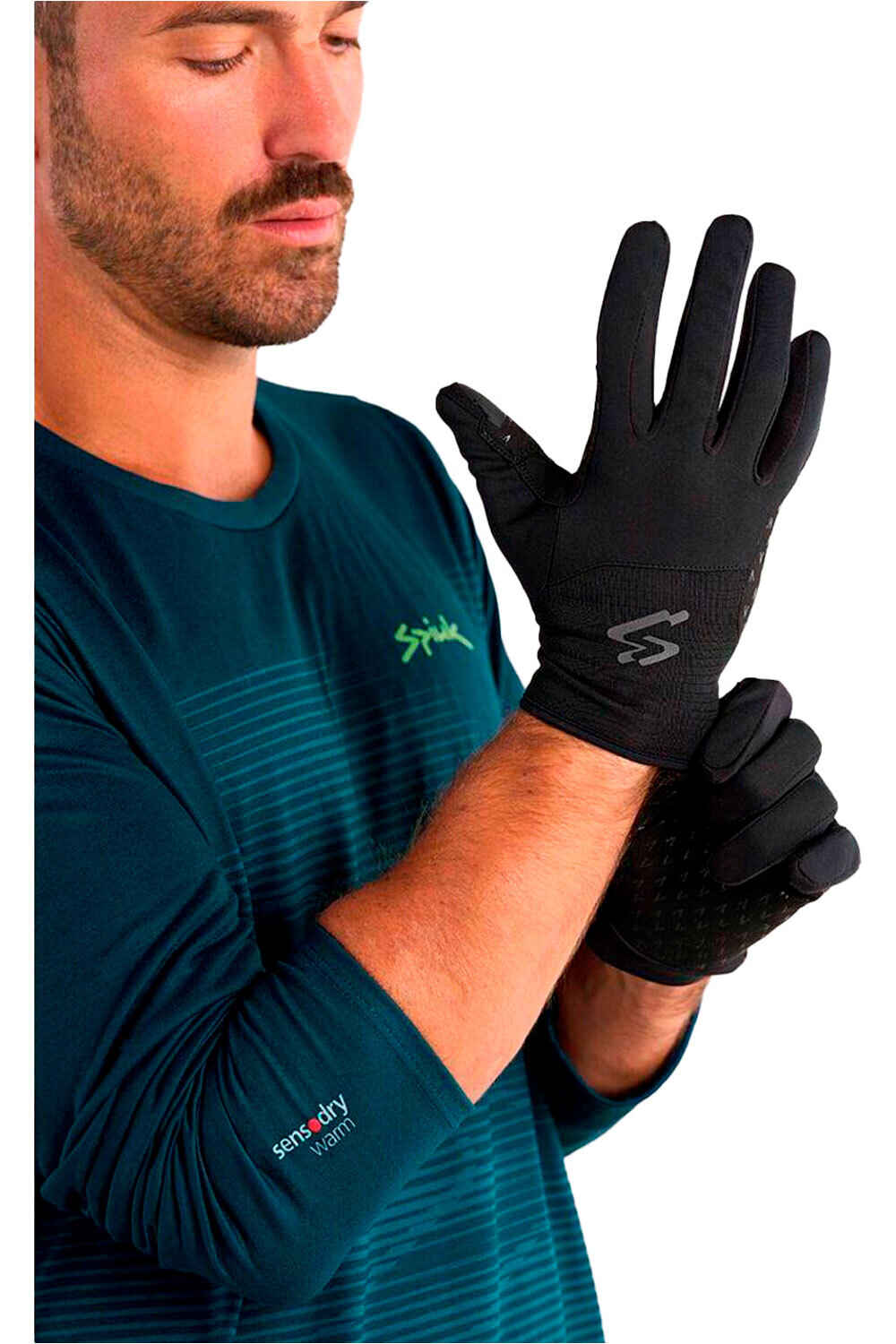 All terrain winter guantes largos ciclismo Negro (L)