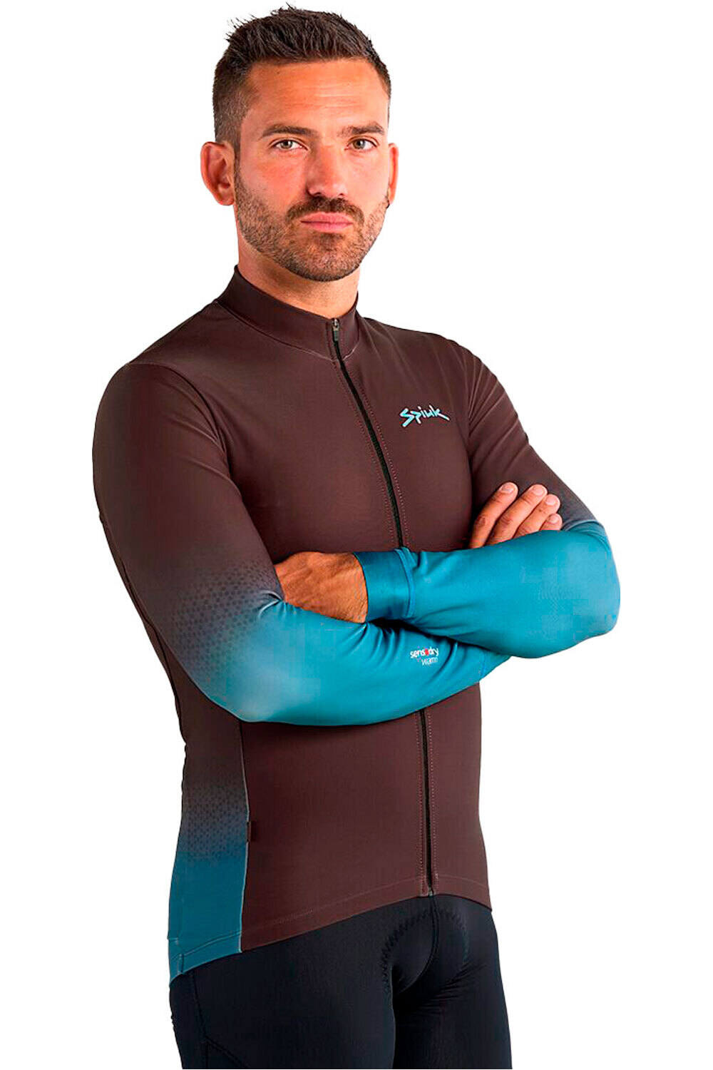 Momentum maillot manga larga hombre Marron