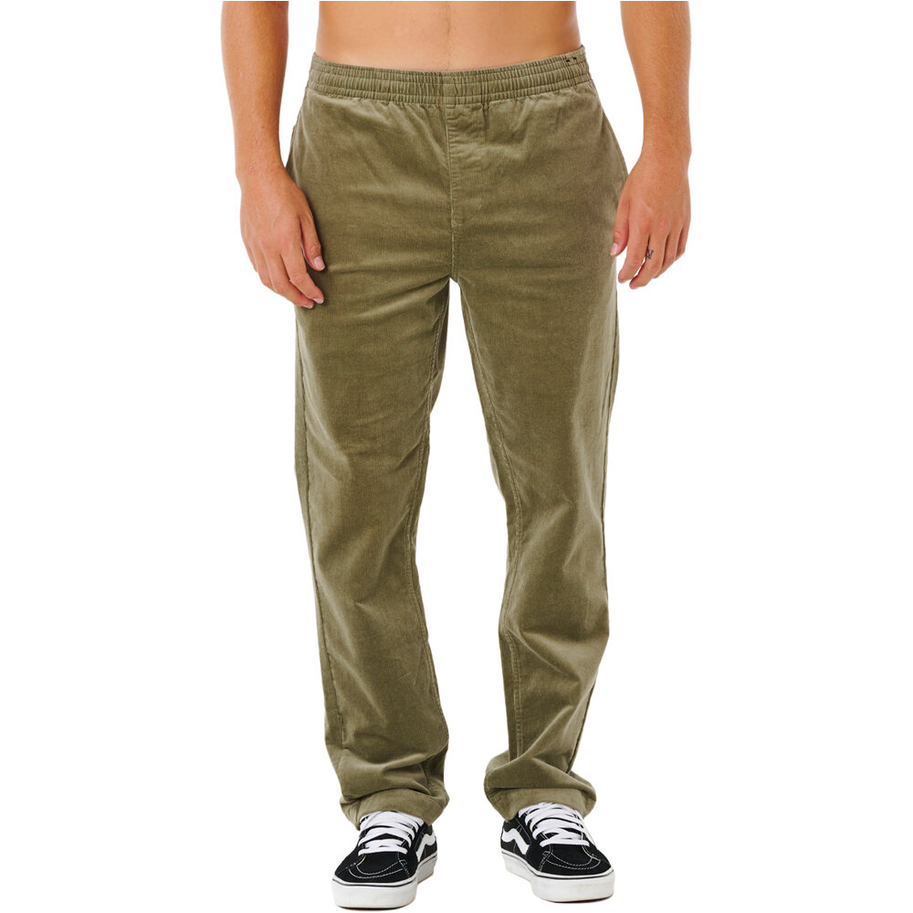 Classic surf cord beach pantalón hombre Verde (XL)