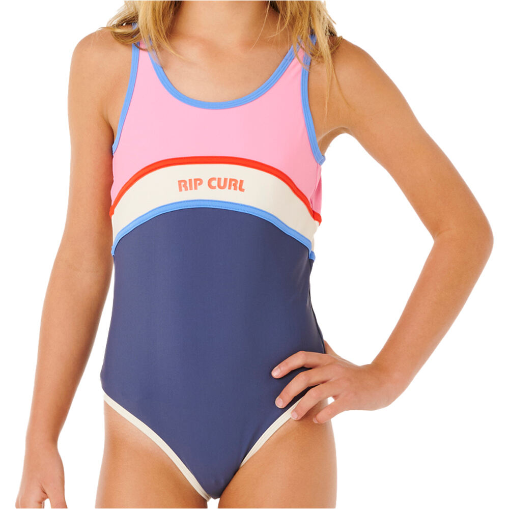 Surf revival 1 piece bañador playa niña Marino (12)
