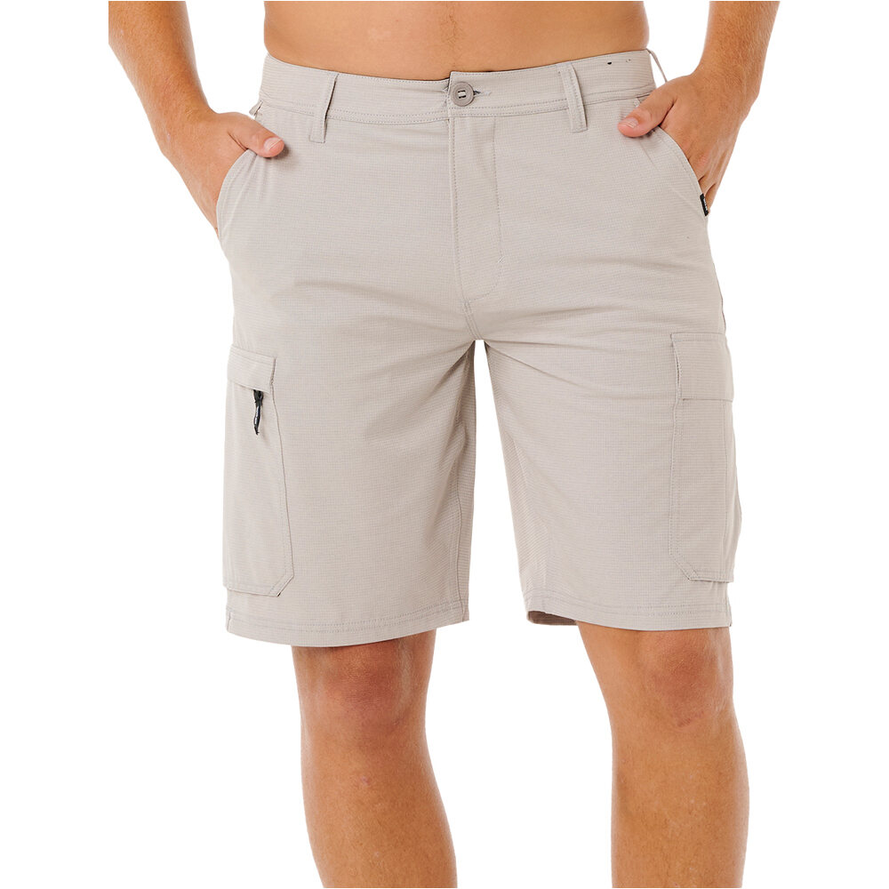 Boardwalk classic surf bermudas hombre Gris (30)