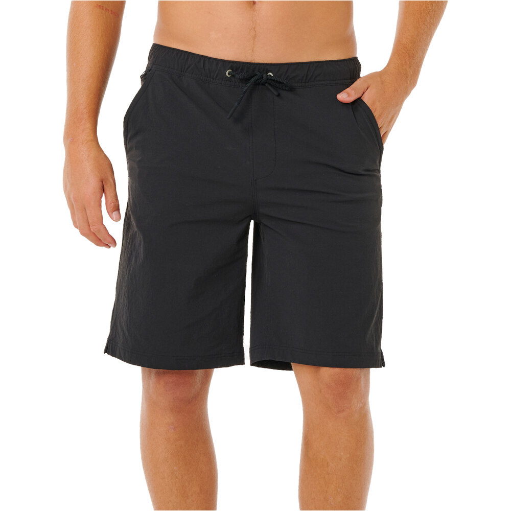 Boardwalk premium surf bermudas hombre Negro (M)