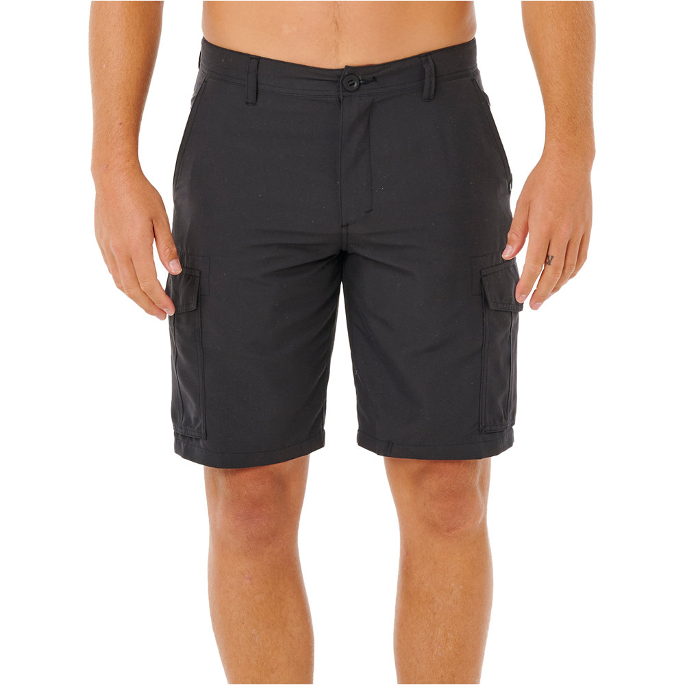 Streamline bermudas hombre Negro (32)