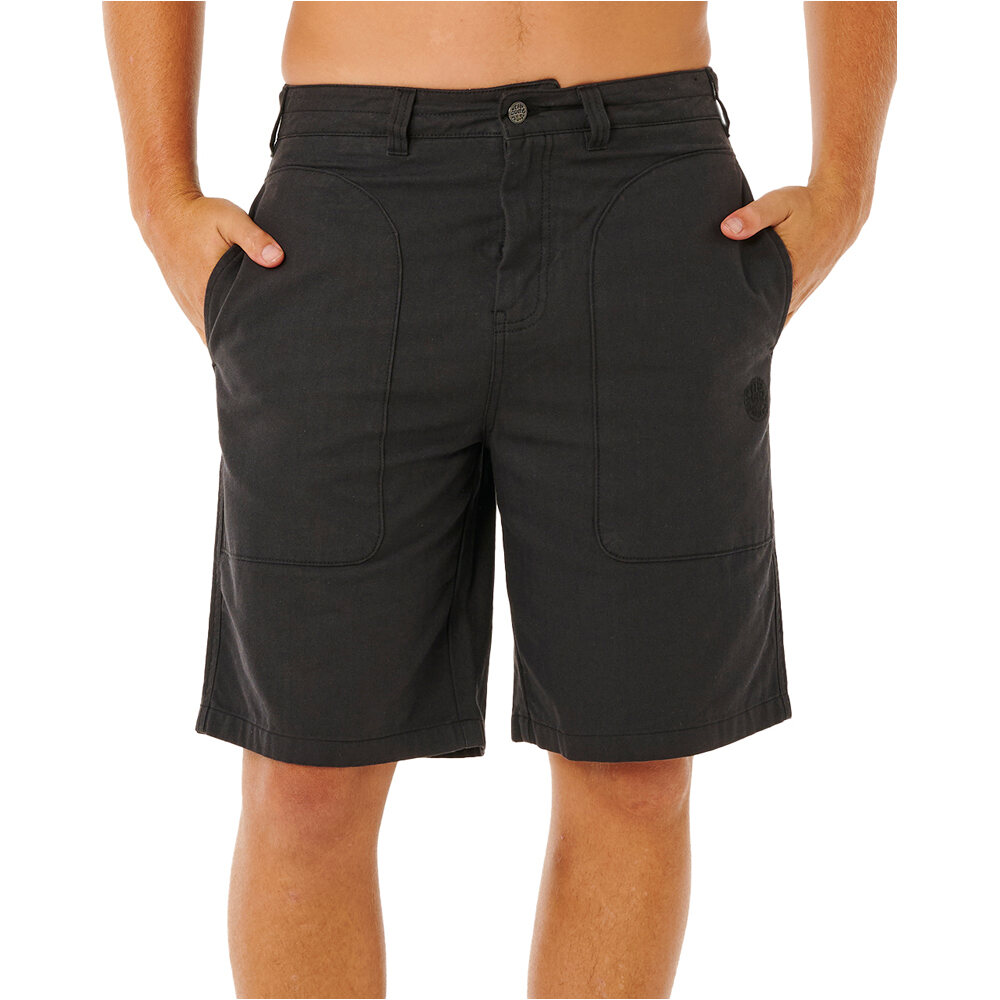 Premium surf bermudas hombre Negro (34)