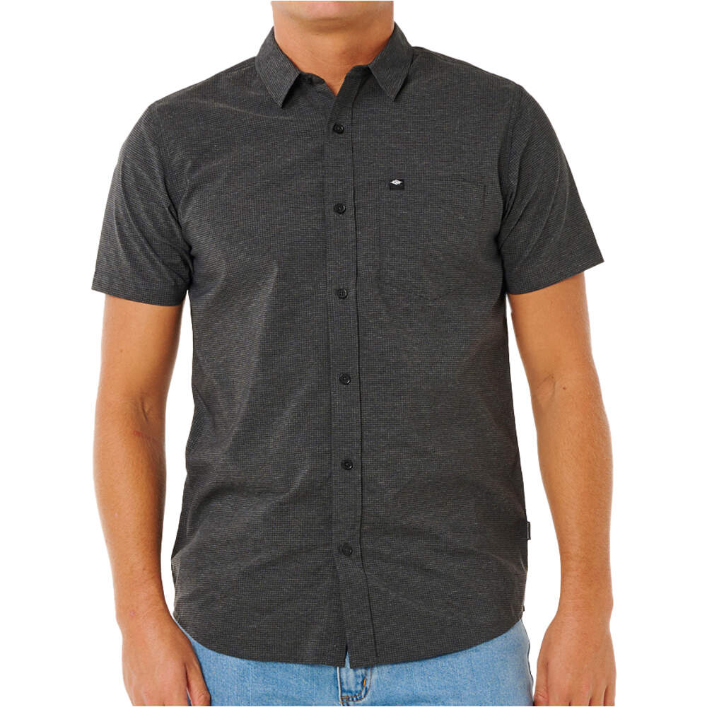 Vaporcool aerotech camisa manga corta hombre Negro (S)
