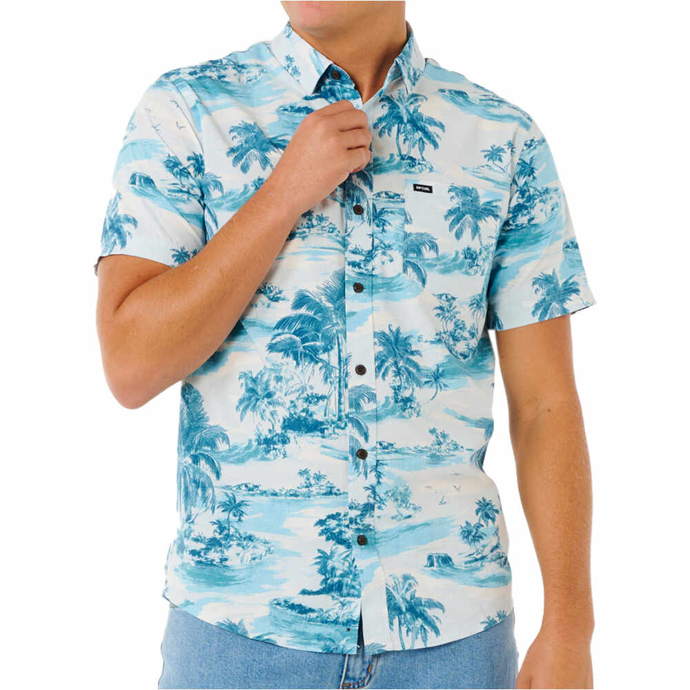 Sessions camisa manga corta hombre Azul (XL)