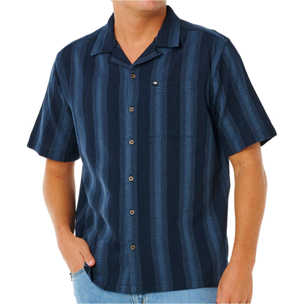 Classic surf weaver camisa manga corta hombre Marino (S)