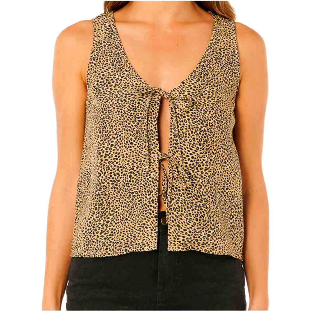 Animal instincts camiseta tirantes mujer Marron (XL)