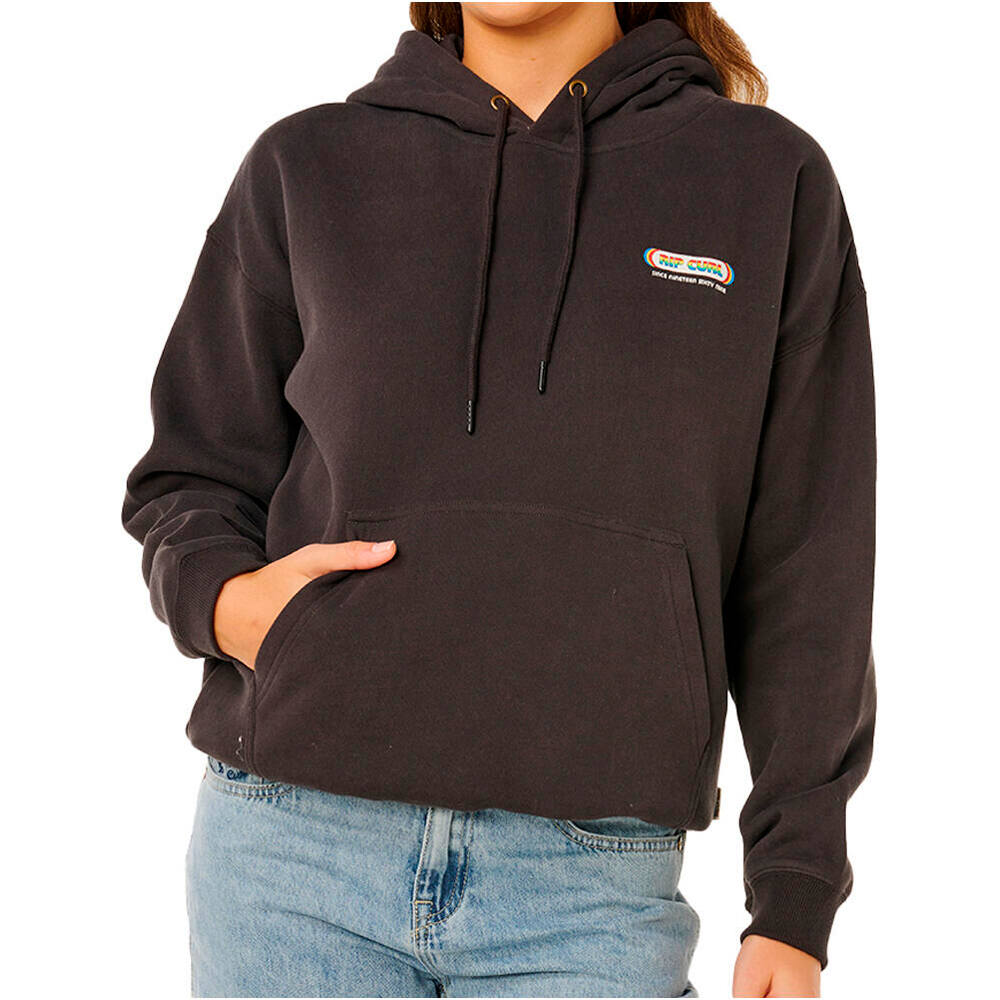 Surf revival heritage sudadera mujer Negro (XS)