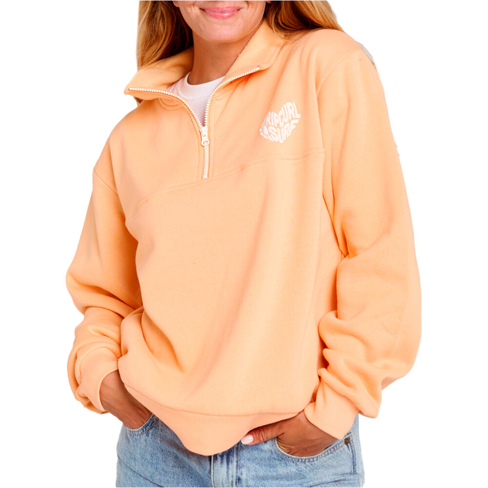 Rc heart sudadera mujer Naranja (L)