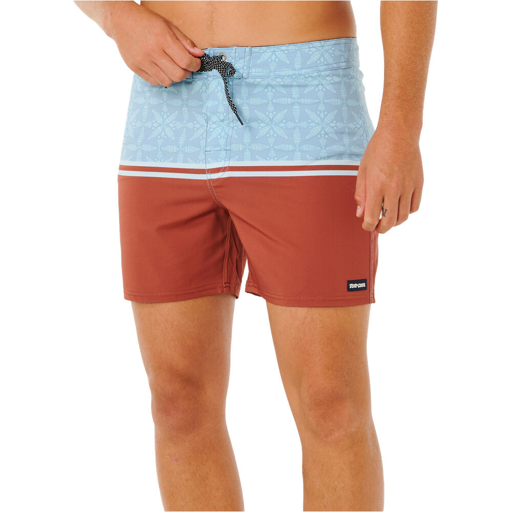 Mirage pacific rinse retro bañador playa hombre Verde (32)