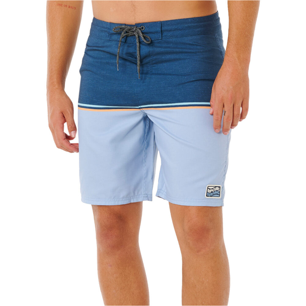 Streamline stripe bañador playa hombre Marino (34)