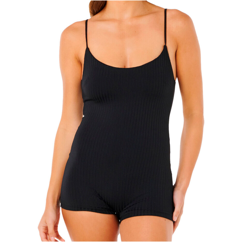 Premium surf short jane bañador natación mujer Negro (L)