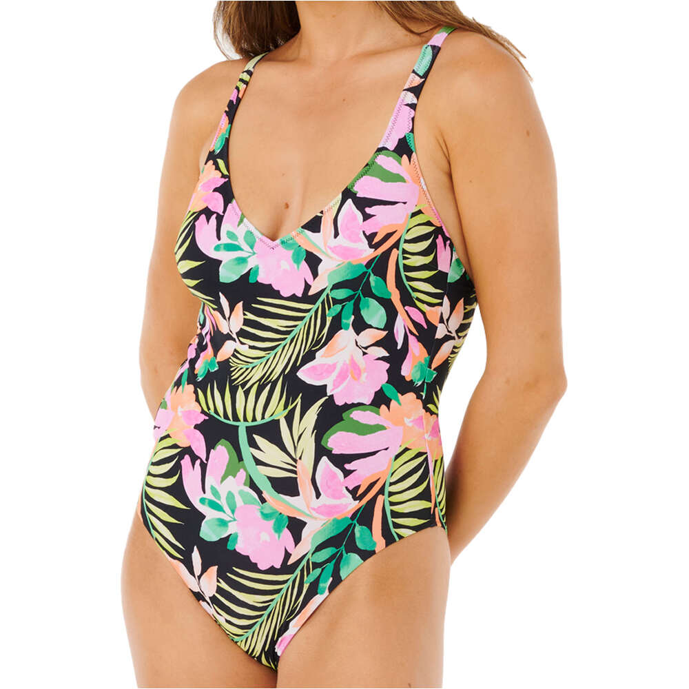 Moloka one piece bañador natación mujer Negro (XS)