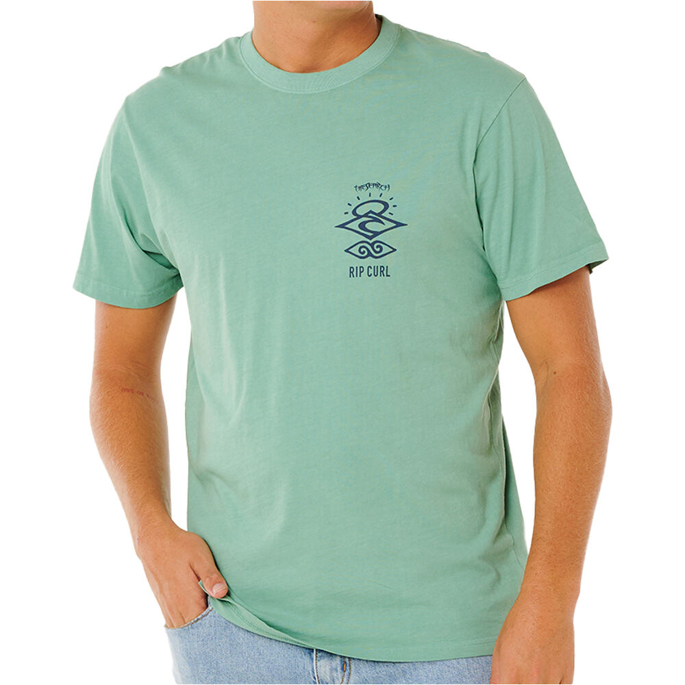 Search icon camiseta manga corta hombre Verde (S)