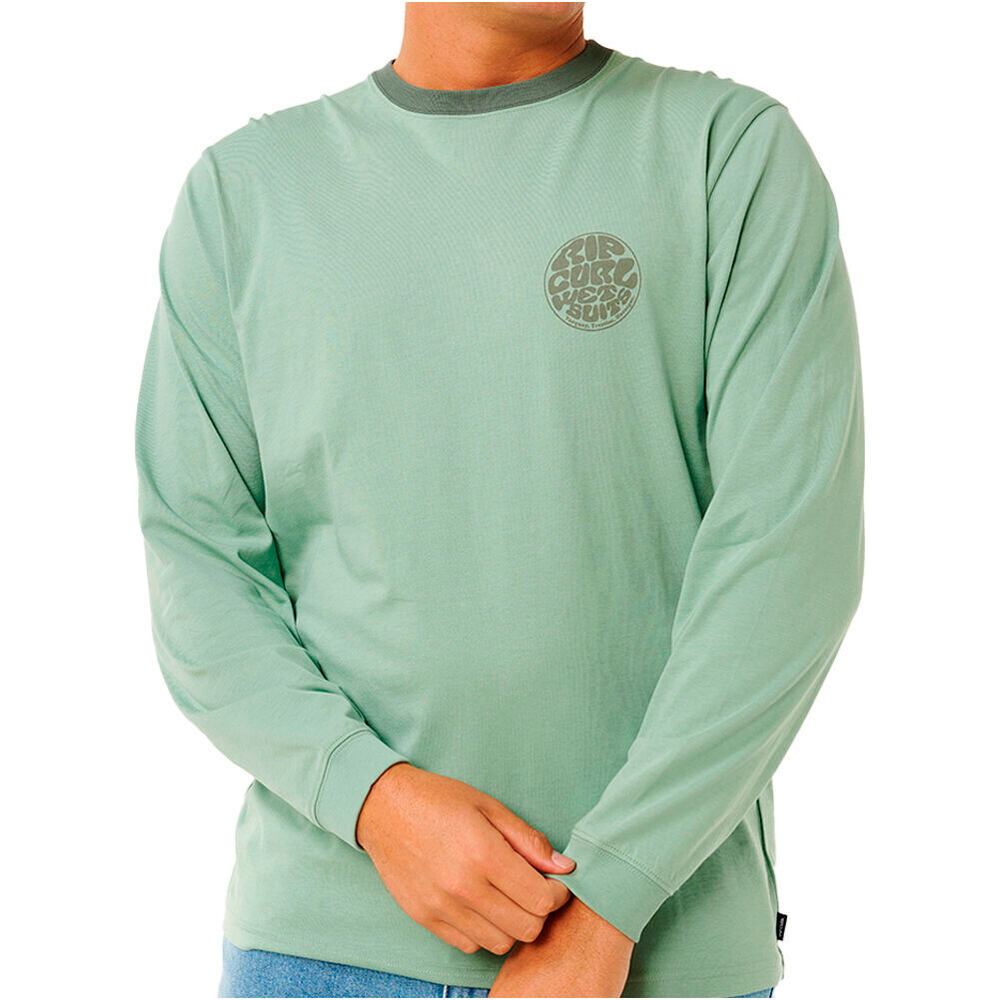 Wetsuit icon camiseta manga larga hombre Verde (S)