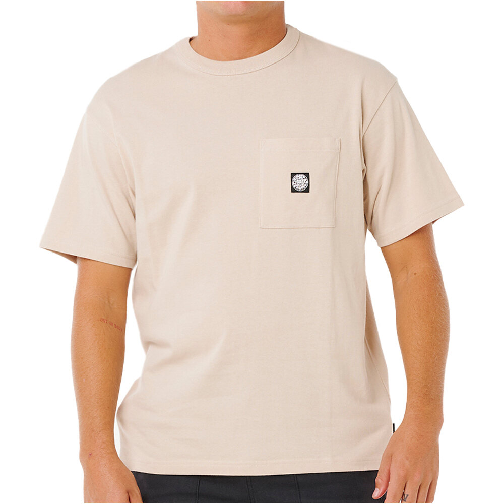 Premium surf camiseta manga corta hombre Blanco (S)