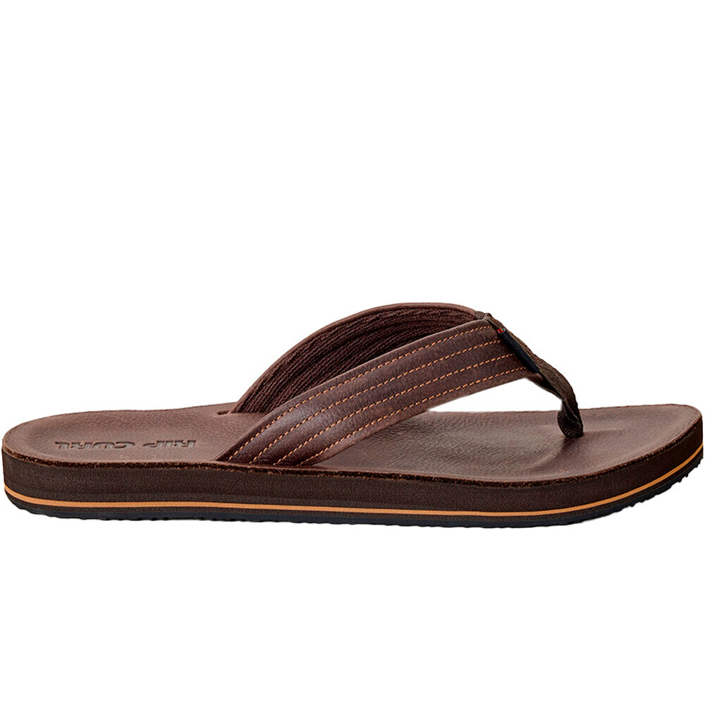 Surf revival leather chanclas hombre Marron (44)