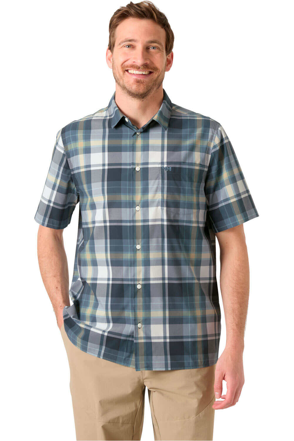 Fjord qd camisa manga corta hombre Marino (S)