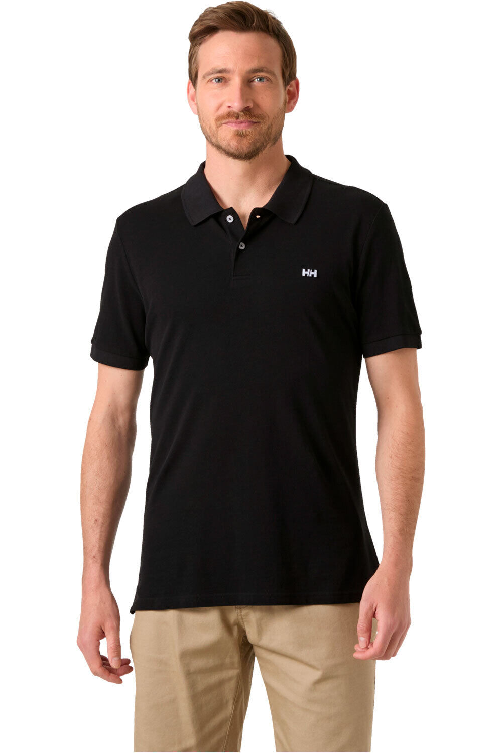 Elba polo manga corta hombre Negro (M)