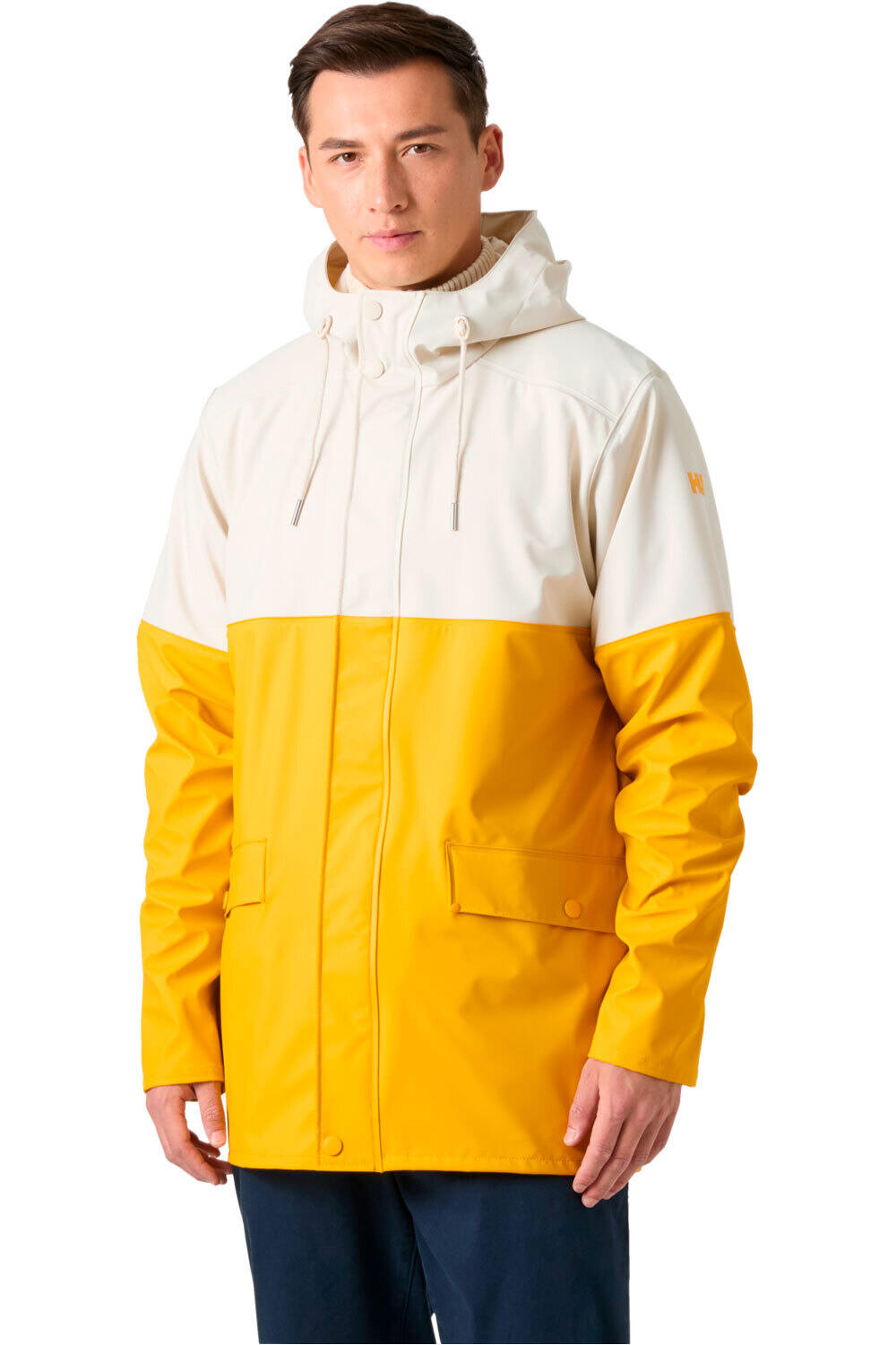 Moss block chaqueta impermeable hombre Amarillo (XL)