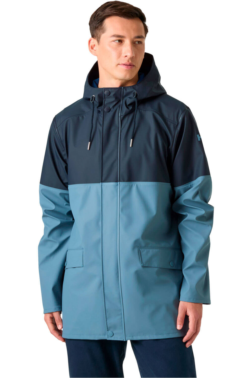 Moss block chaqueta impermeable hombre Marino (S)