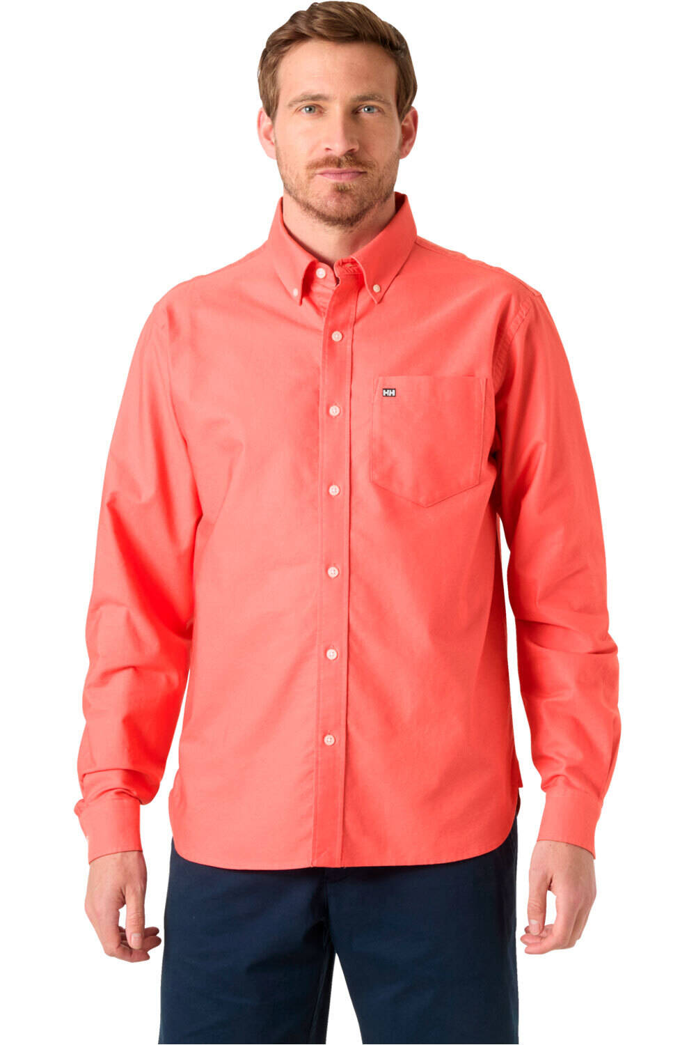 Shore camisa manga larga hombre Rojo (S)