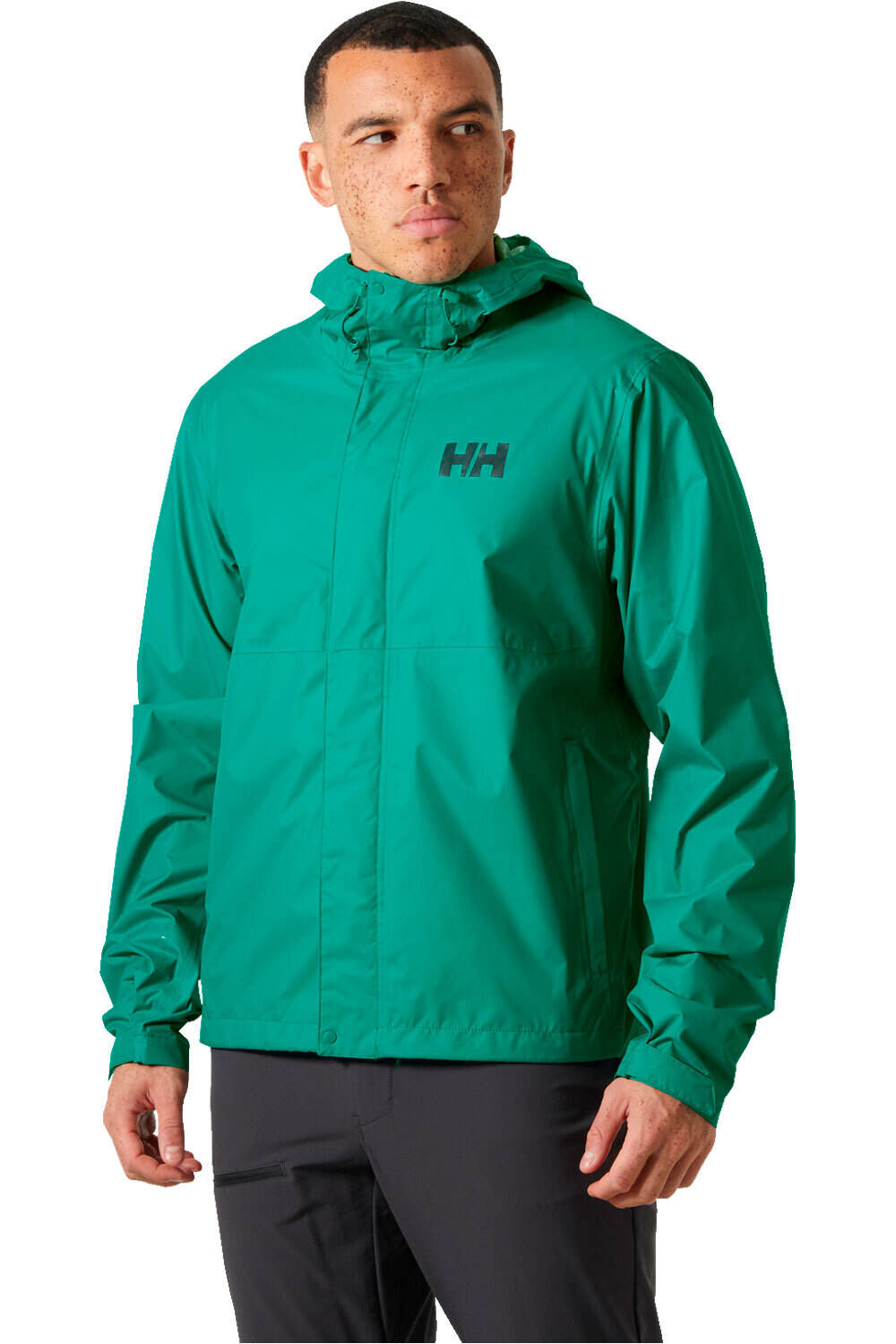 Loke chaqueta impermeable hombre Verde (XL)