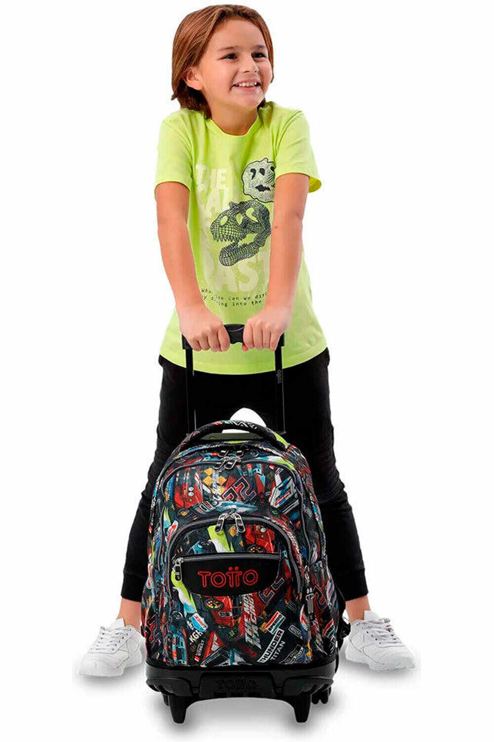 Totto ruedas bomper renglones mochila deporte