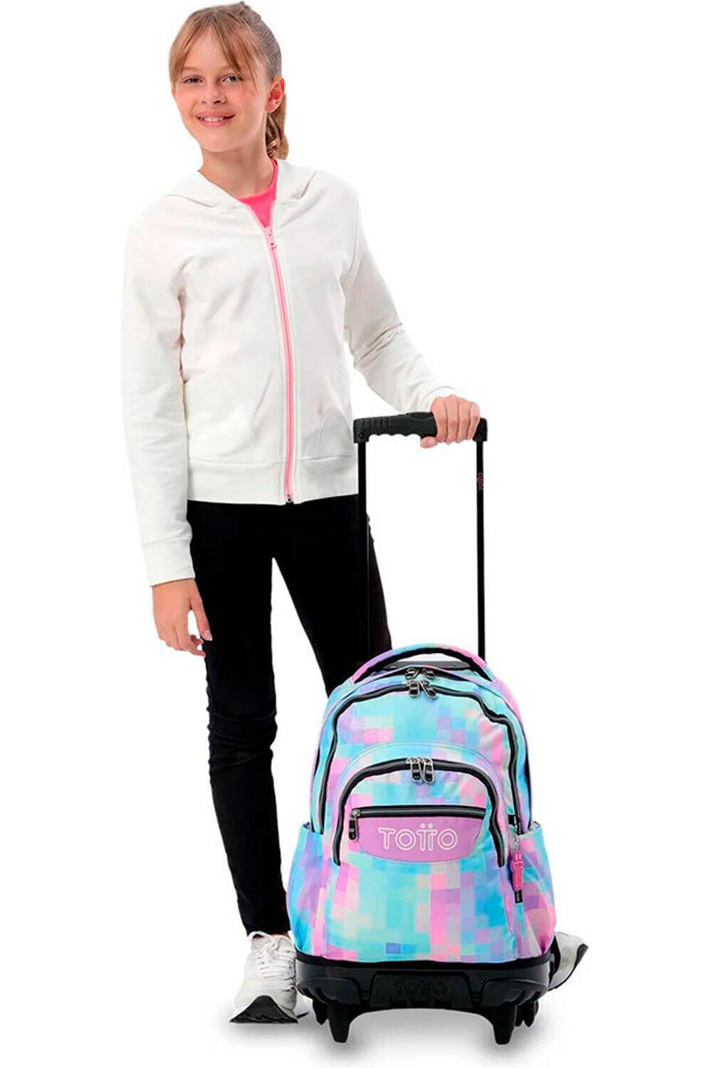Totto ruedas bomper renglones mochila deporte