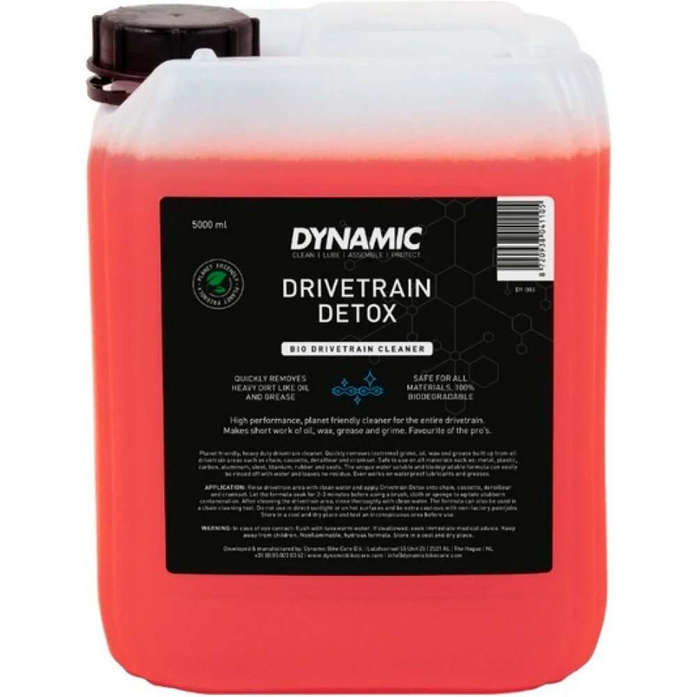 Dynamic bio drivetrain detox 5 litros abrillantador y desengrasante bicicleta