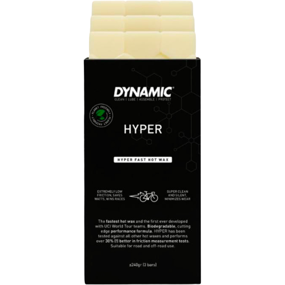 Dynamic hyper wax 240 g cera caliente rapida aceites y lubricante bicicleta
