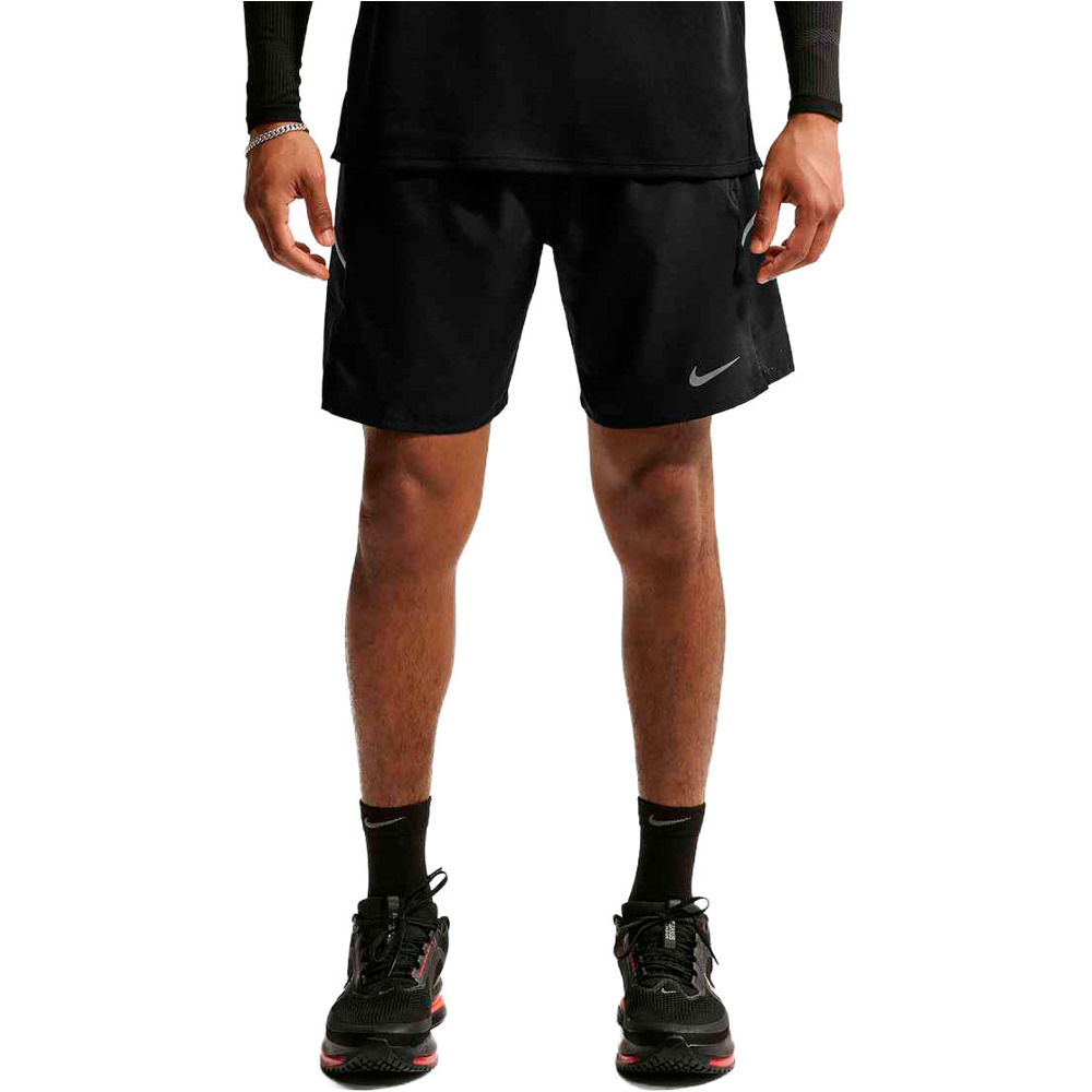 Dri-fit miler pantaloneta técnica hombre Negro (M)